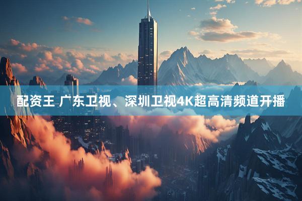 配资王 广东卫视、深圳卫视4K超高清频道开播